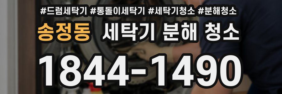 송정동 세탁기 분해 청소