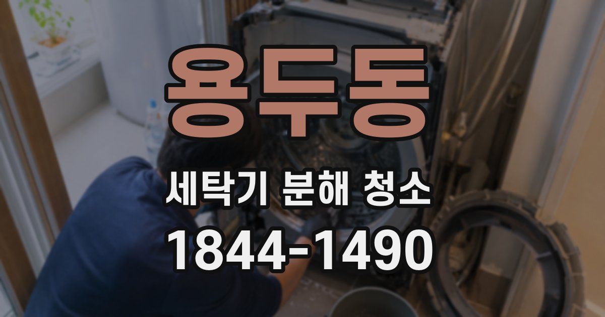 용두동 세탁기 분해 청소