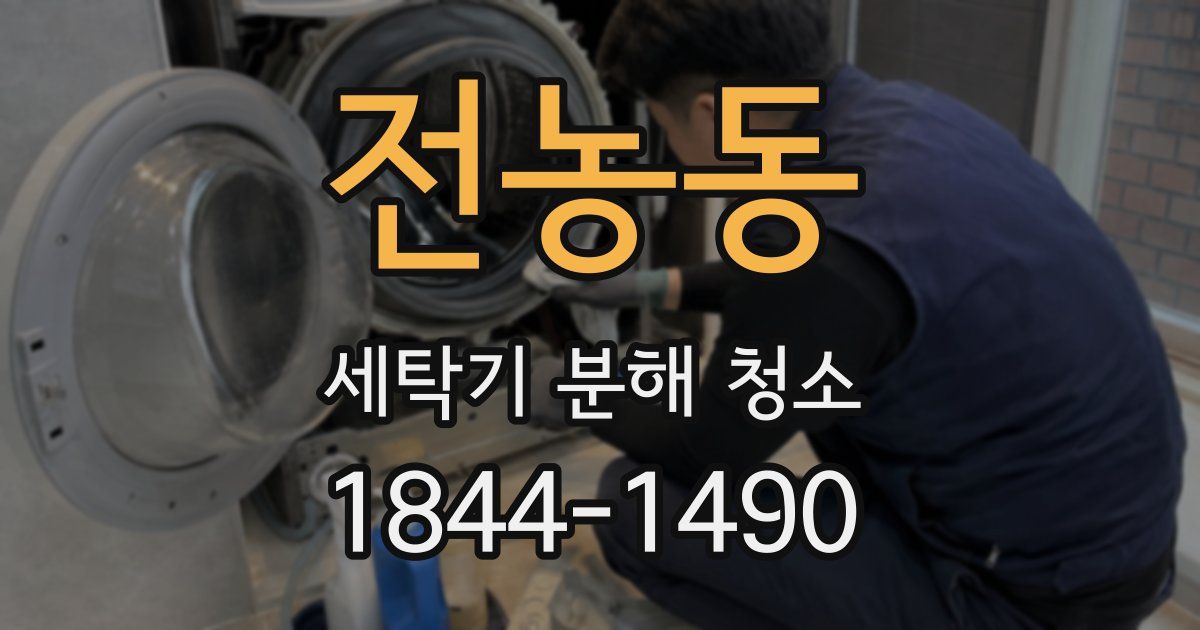 전농동 세탁기 분해 청소