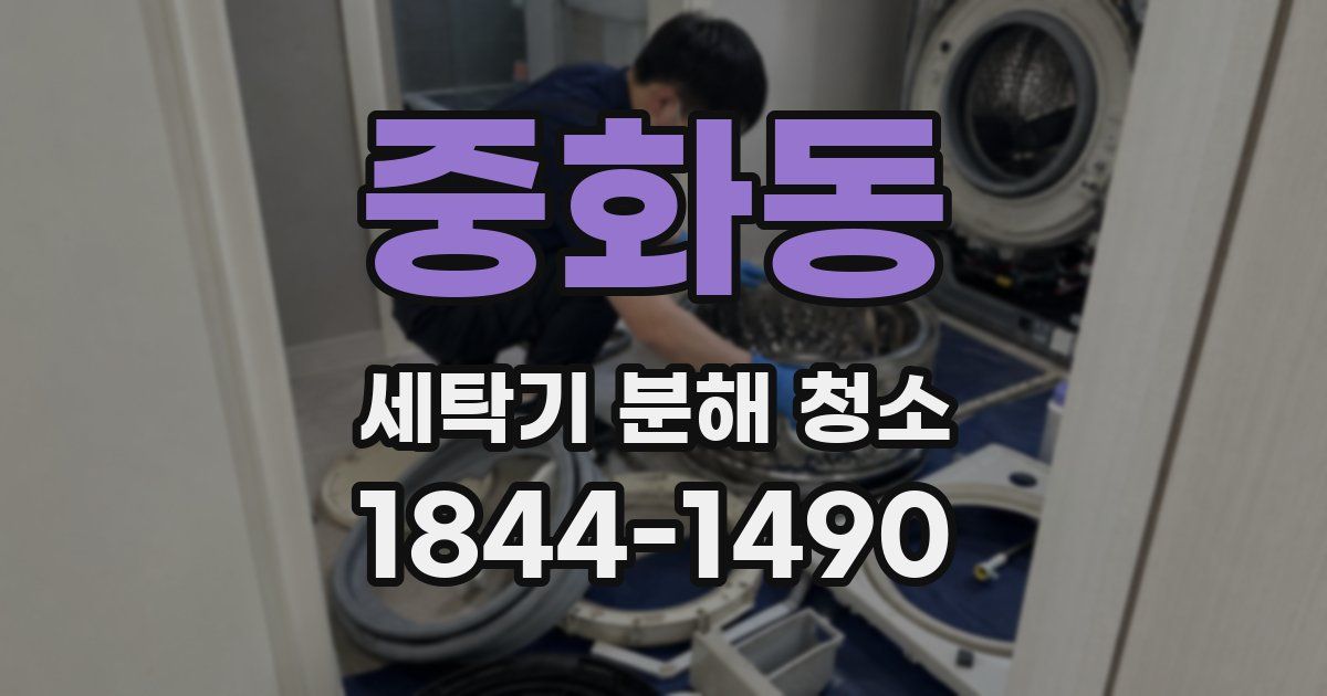 중화동 세탁기 분해 청소