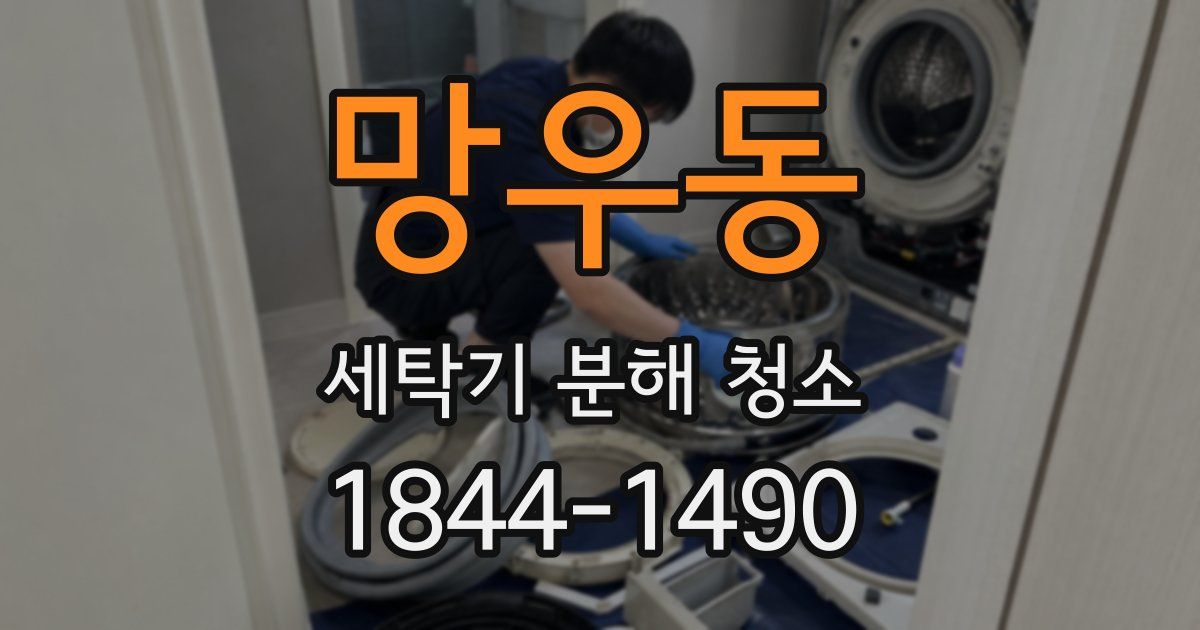 망우동 세탁기 분해 청소