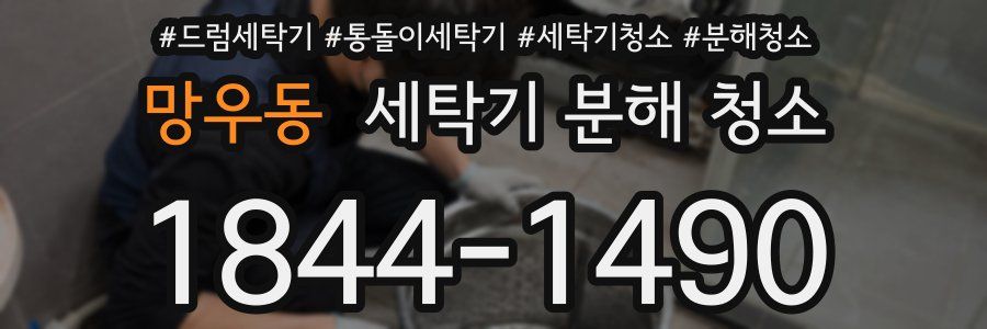 망우동 세탁기 분해 청소