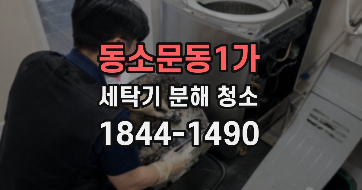 동소문동1가 세탁기 분해 청소