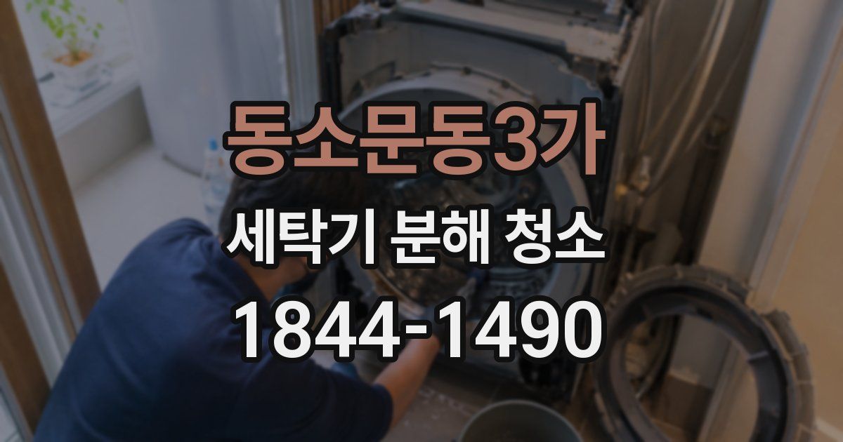 동소문동3가 세탁기 분해 청소