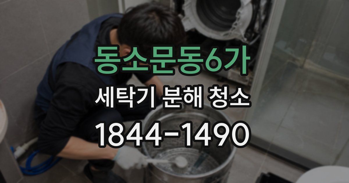 동소문동6가 세탁기 분해 청소