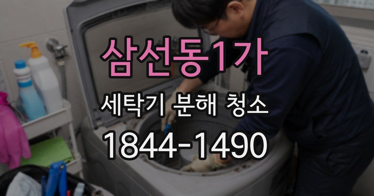 삼선동1가 세탁기 분해 청소