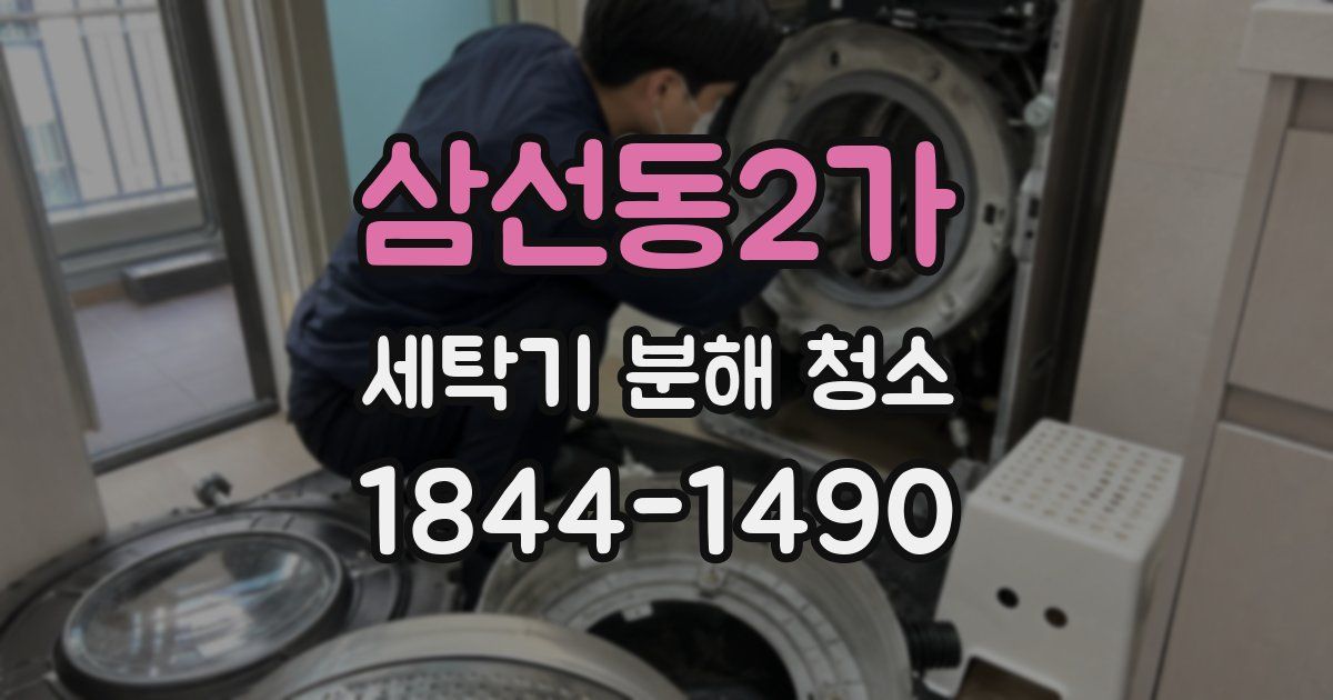 삼선동2가 세탁기 분해 청소