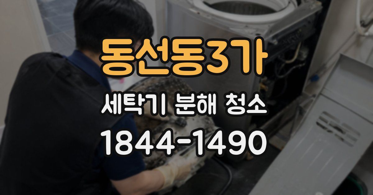 동선동3가 세탁기 분해 청소