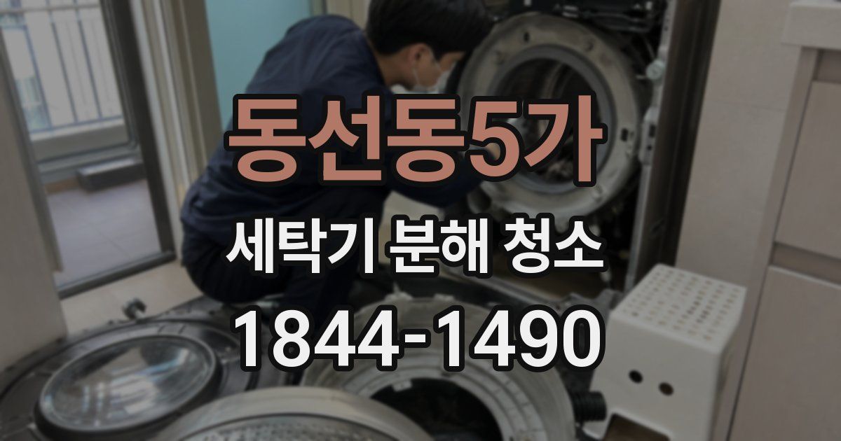 동선동5가 세탁기 분해 청소