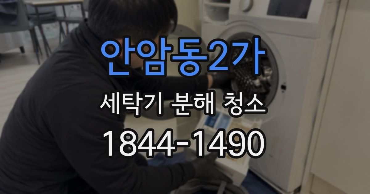 안암동2가 세탁기 분해 청소