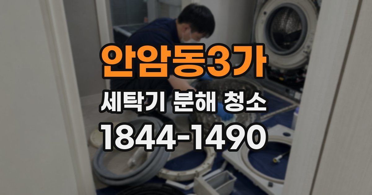 안암동3가 세탁기 분해 청소