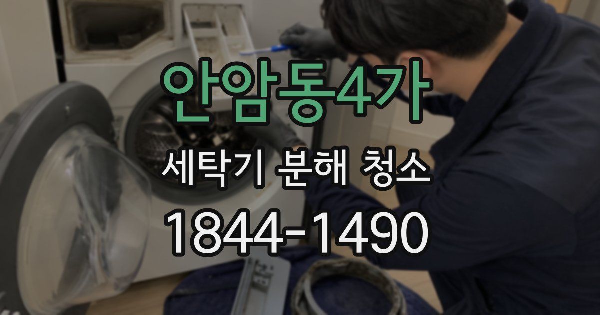 안암동4가 세탁기 분해 청소