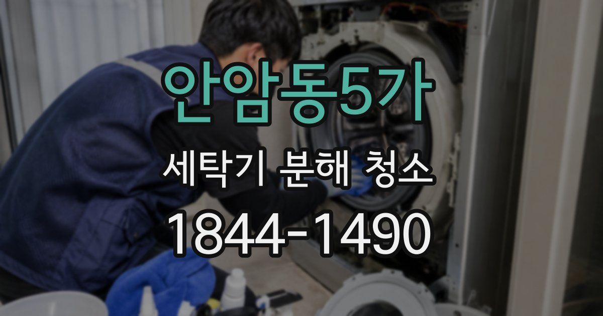 안암동5가 세탁기 분해 청소