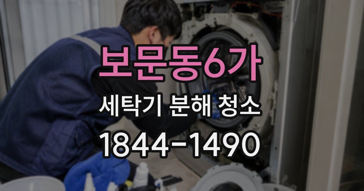 보문동6가 세탁기 분해 청소