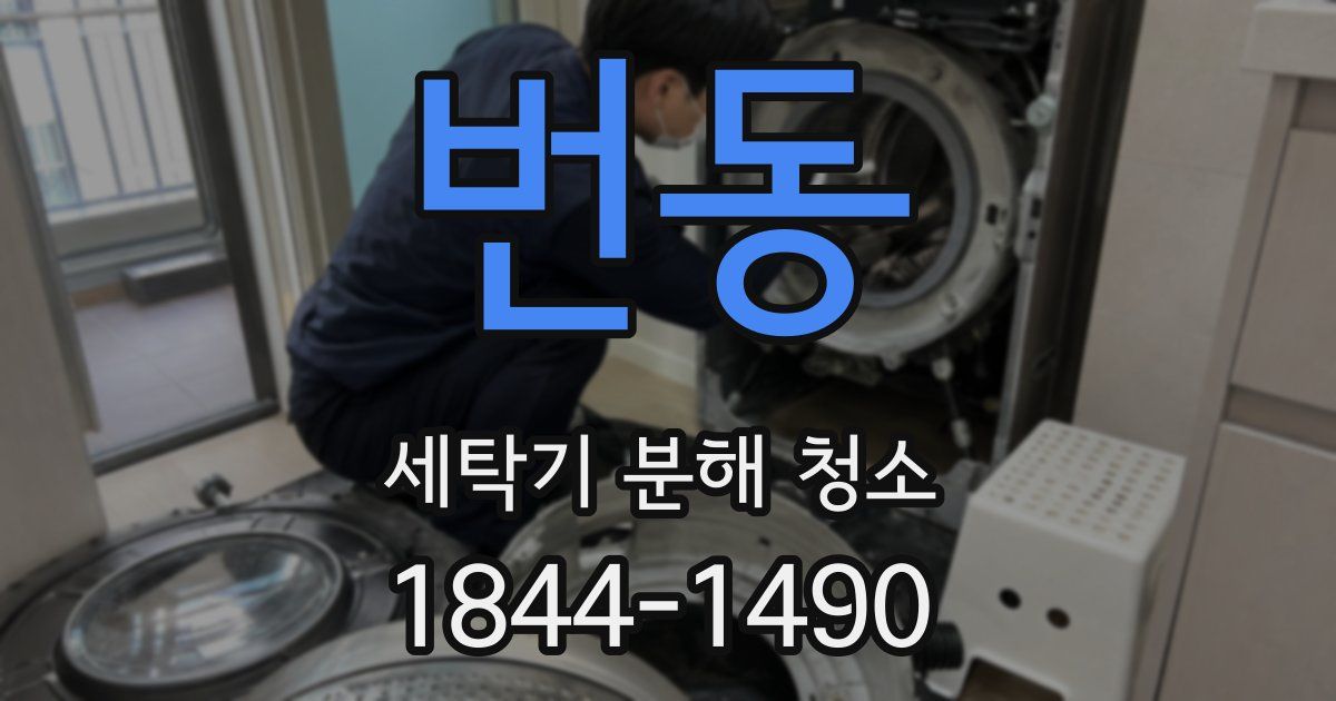 번동 세탁기 분해 청소