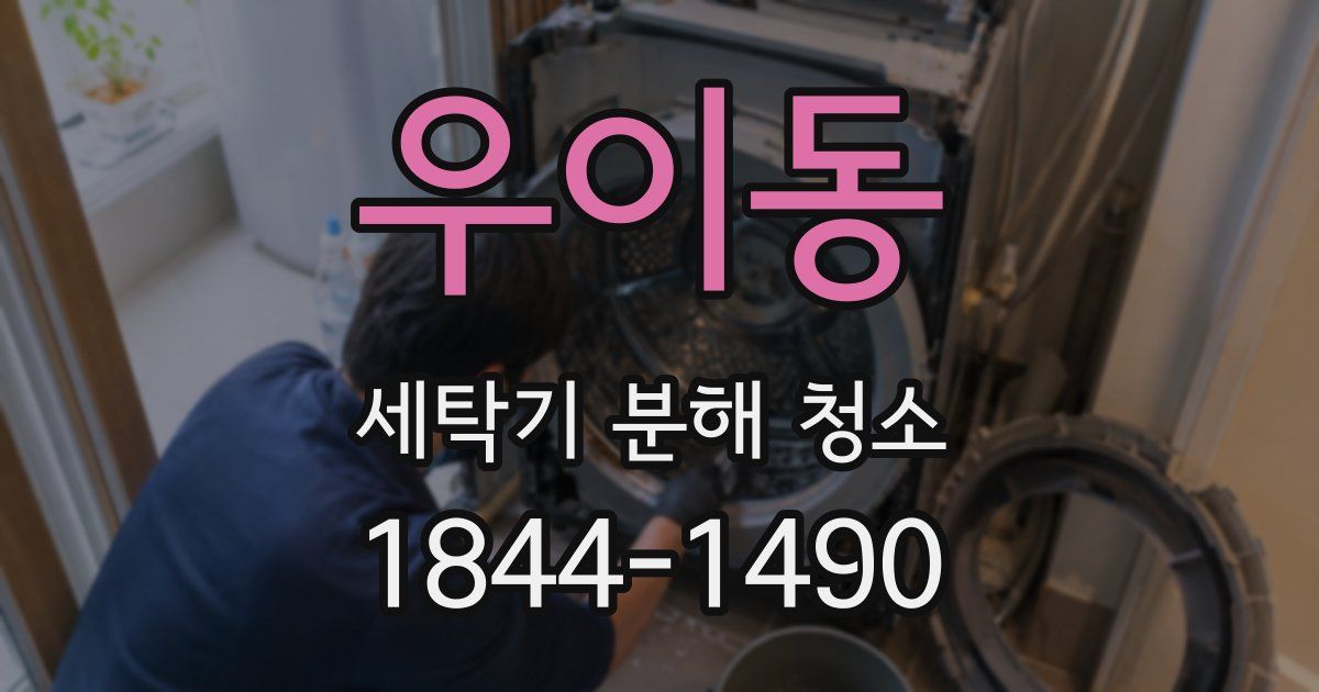 우이동 세탁기 분해 청소