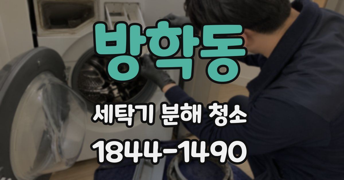 방학동 세탁기 분해 청소