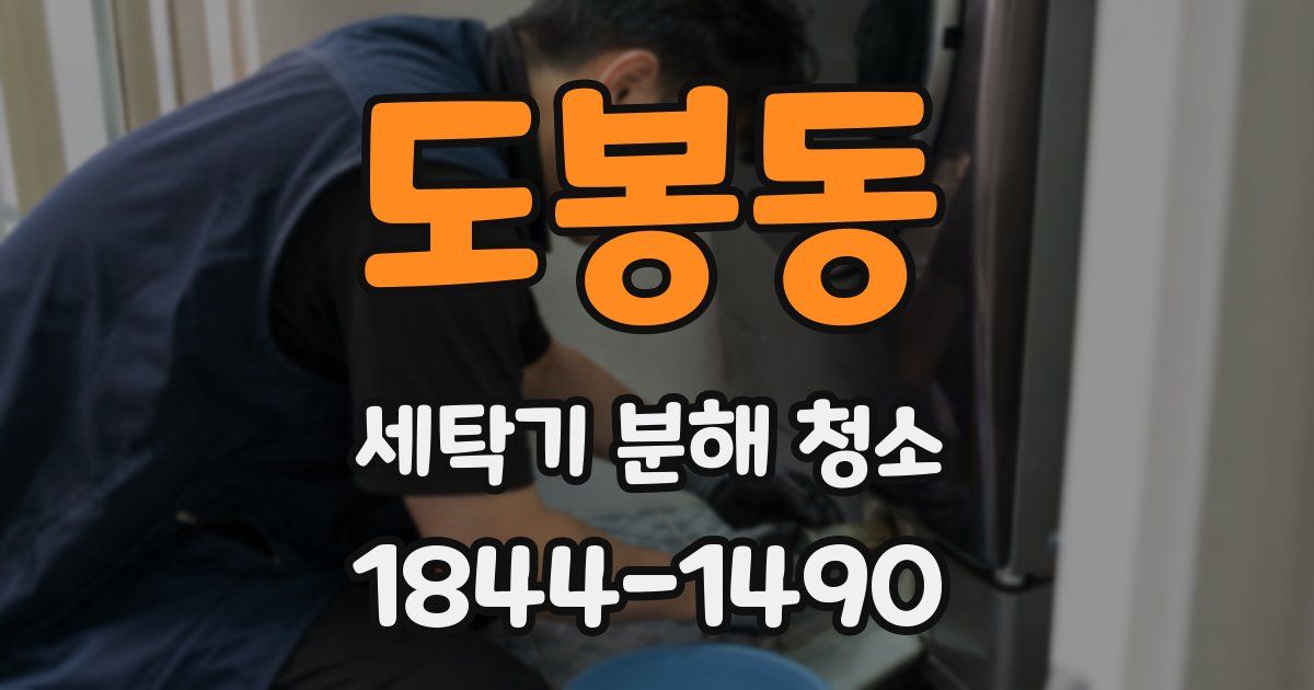 도봉동 세탁기 분해 청소