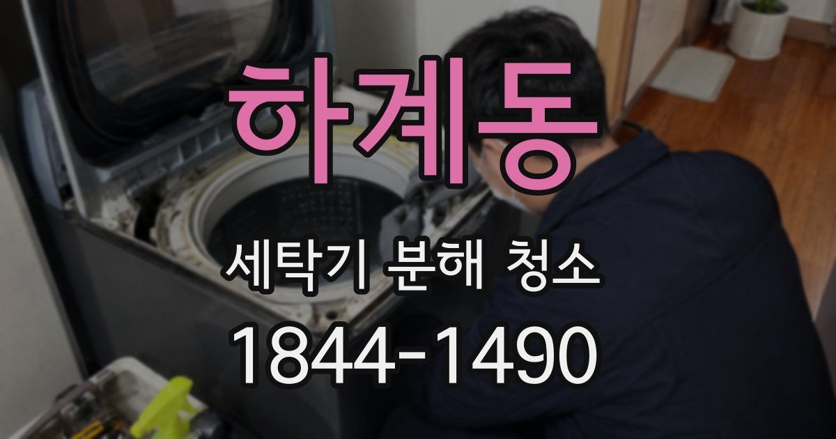 하계동 세탁기 분해 청소