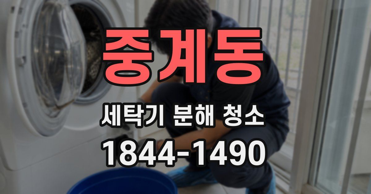 중계동 세탁기 분해 청소