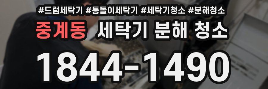 중계동 세탁기 분해 청소