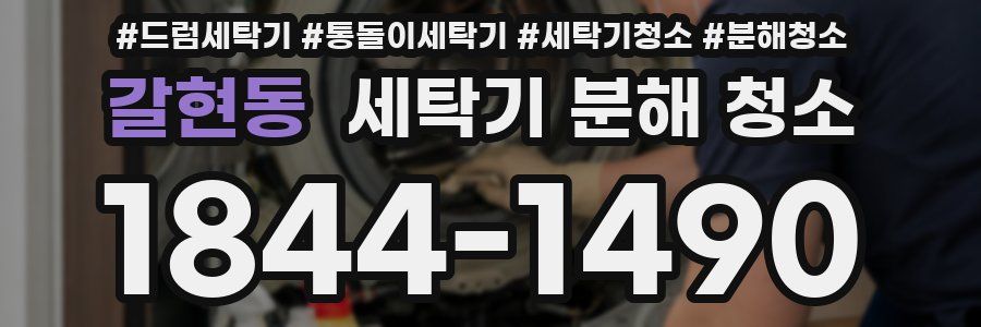 갈현동 세탁기 분해 청소