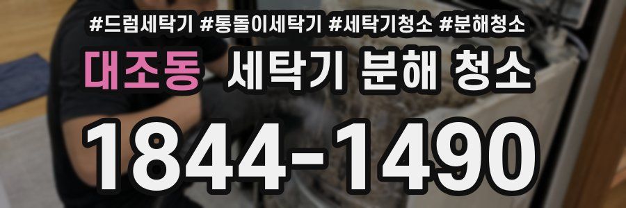 대조동 세탁기 분해 청소