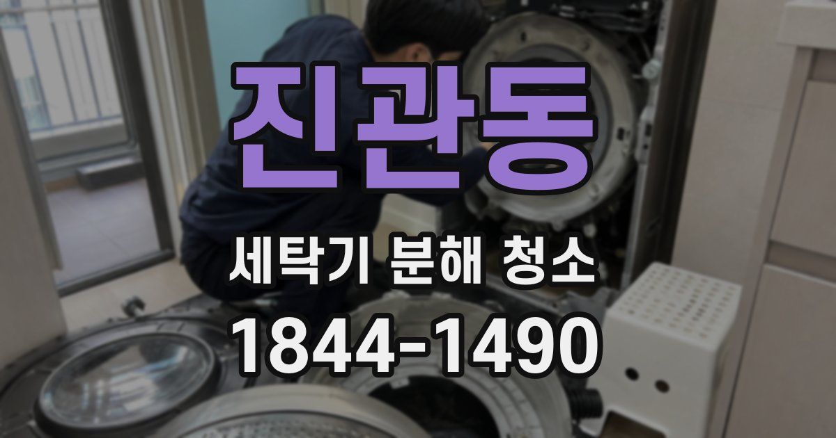 진관동 세탁기 분해 청소
