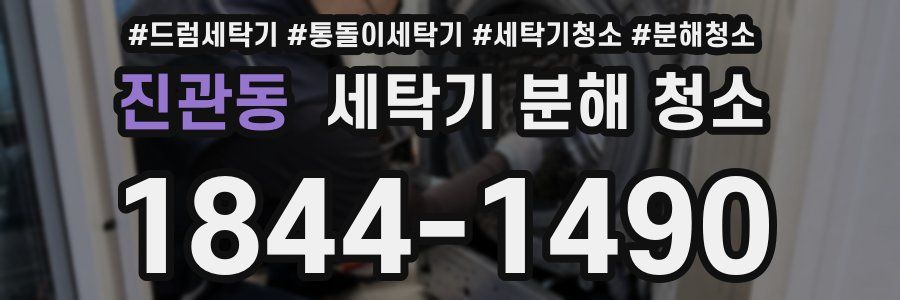 진관동 세탁기 분해 청소