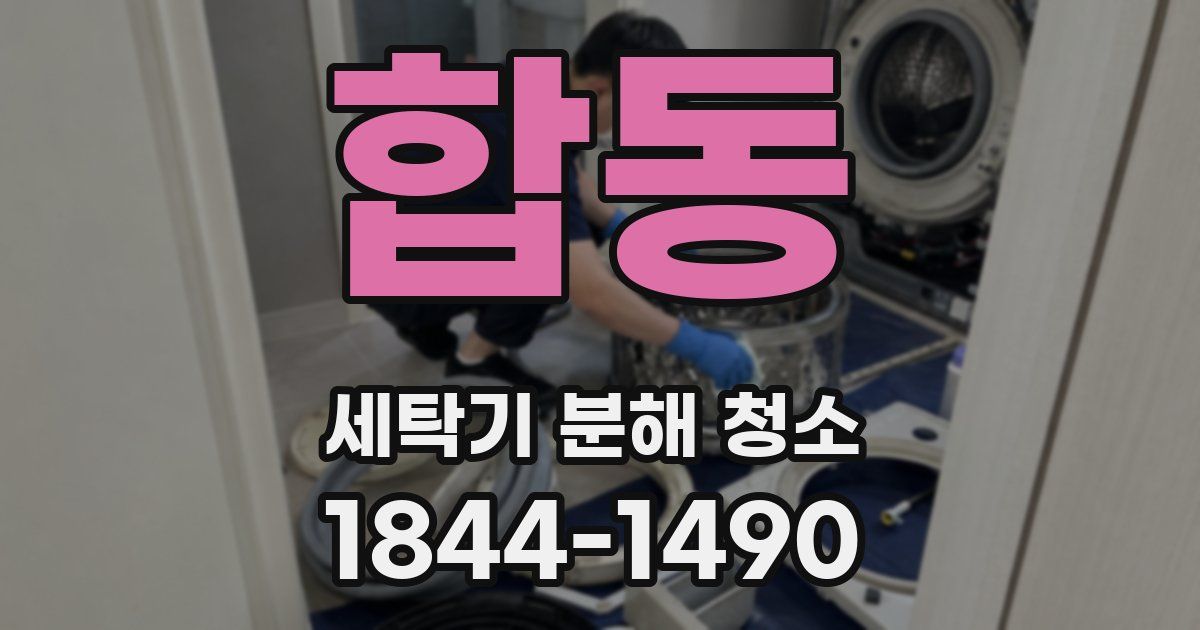합동 세탁기 분해 청소
