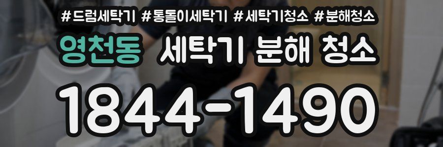 영천동 세탁기 분해 청소