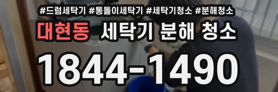 대현동 세탁기 분해 청소