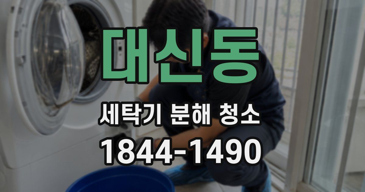 대신동 세탁기 분해 청소