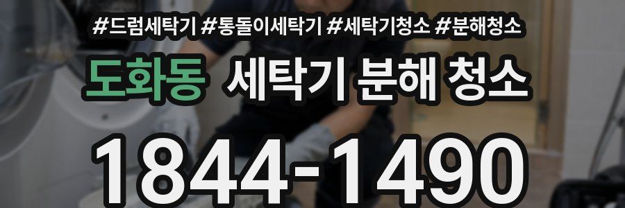 도화동 세탁기 분해 청소