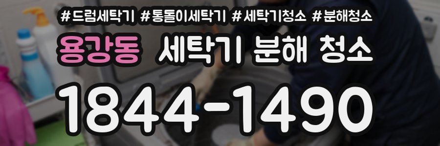 용강동 세탁기 분해 청소