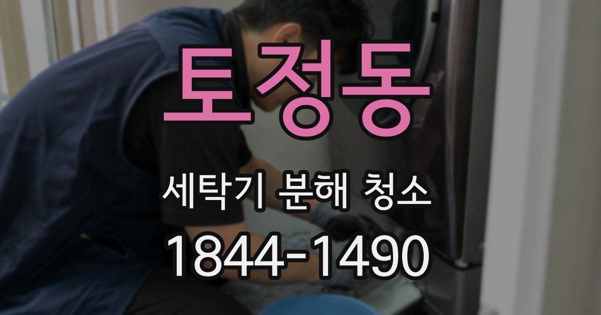 토정동 세탁기 분해 청소