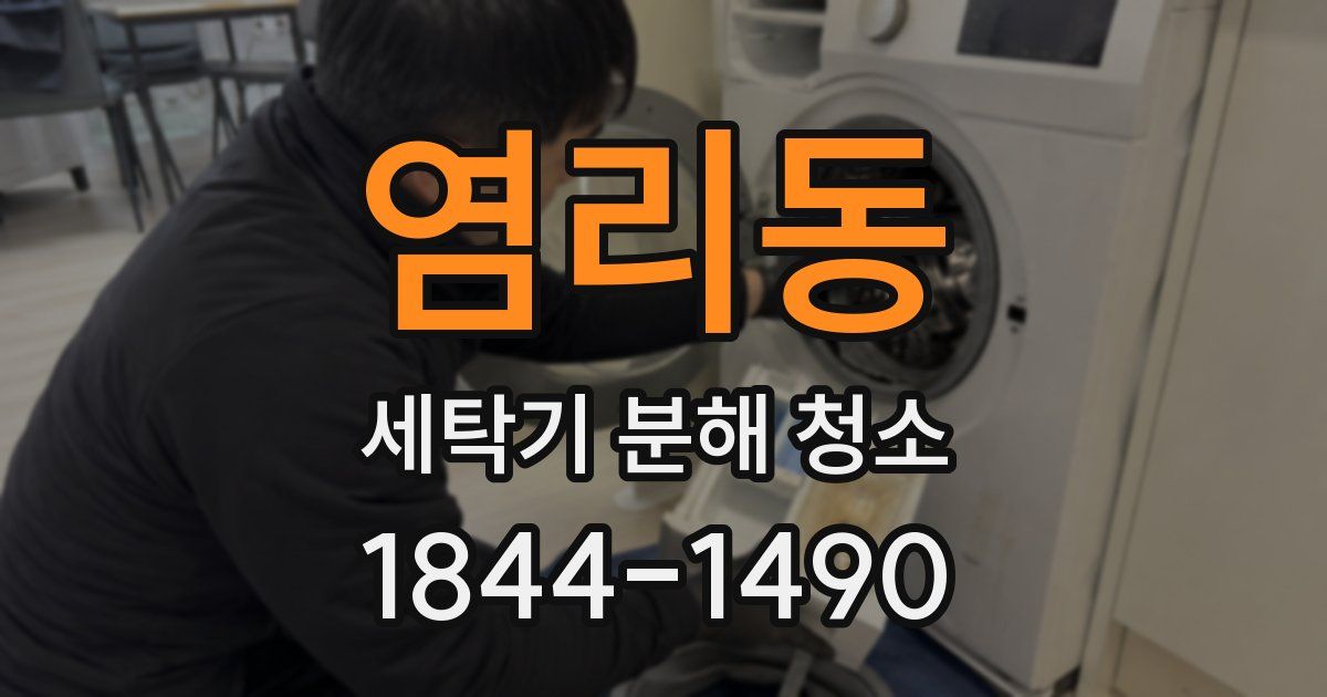염리동 세탁기 분해 청소