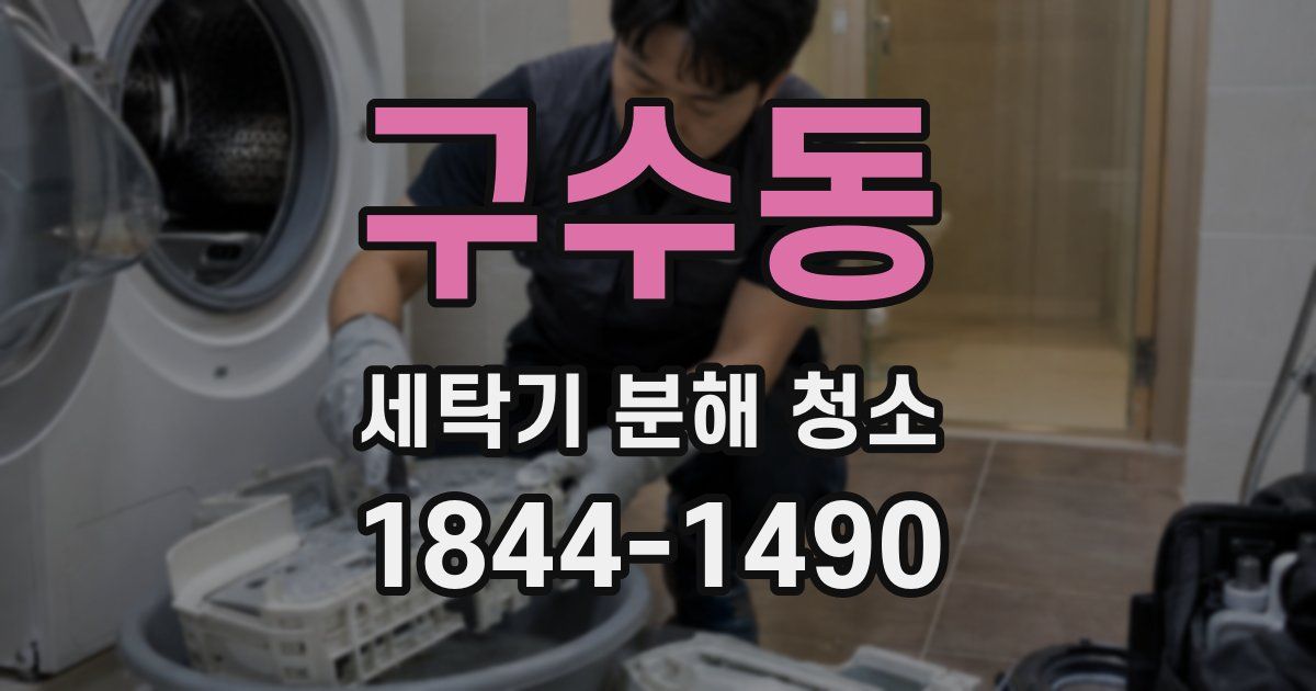 구수동 세탁기 분해 청소