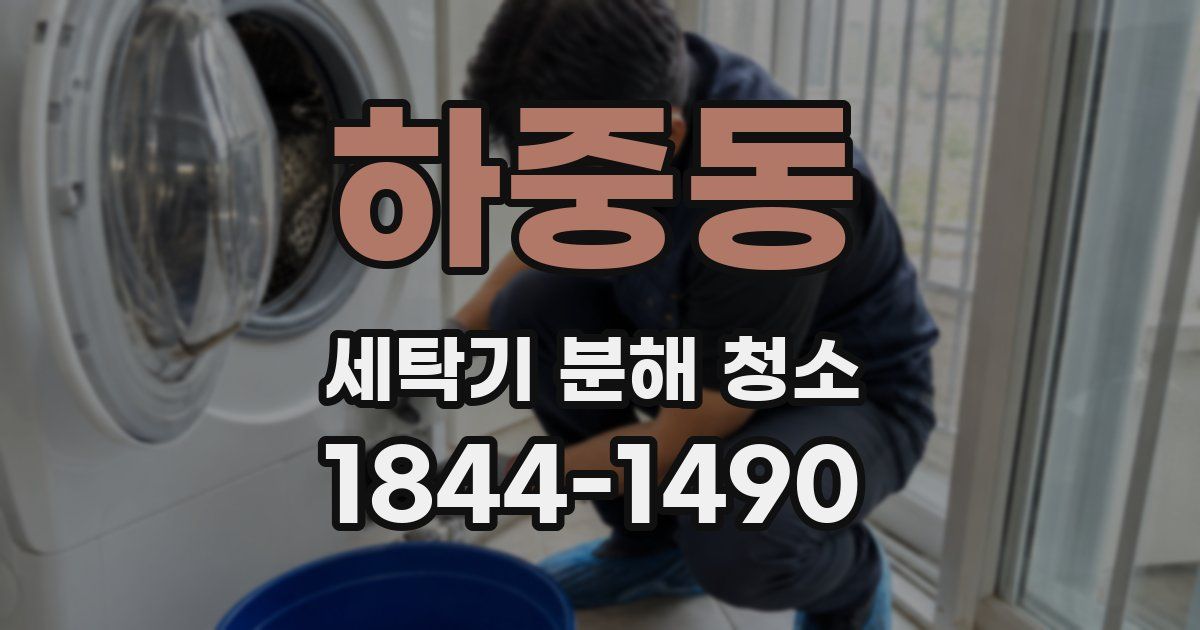 하중동 세탁기 분해 청소
