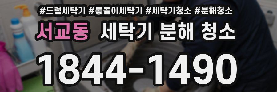 서교동 세탁기 분해 청소