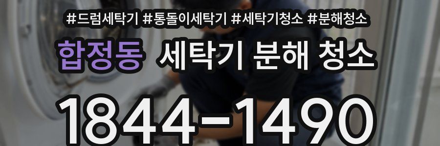합정동 세탁기 분해 청소