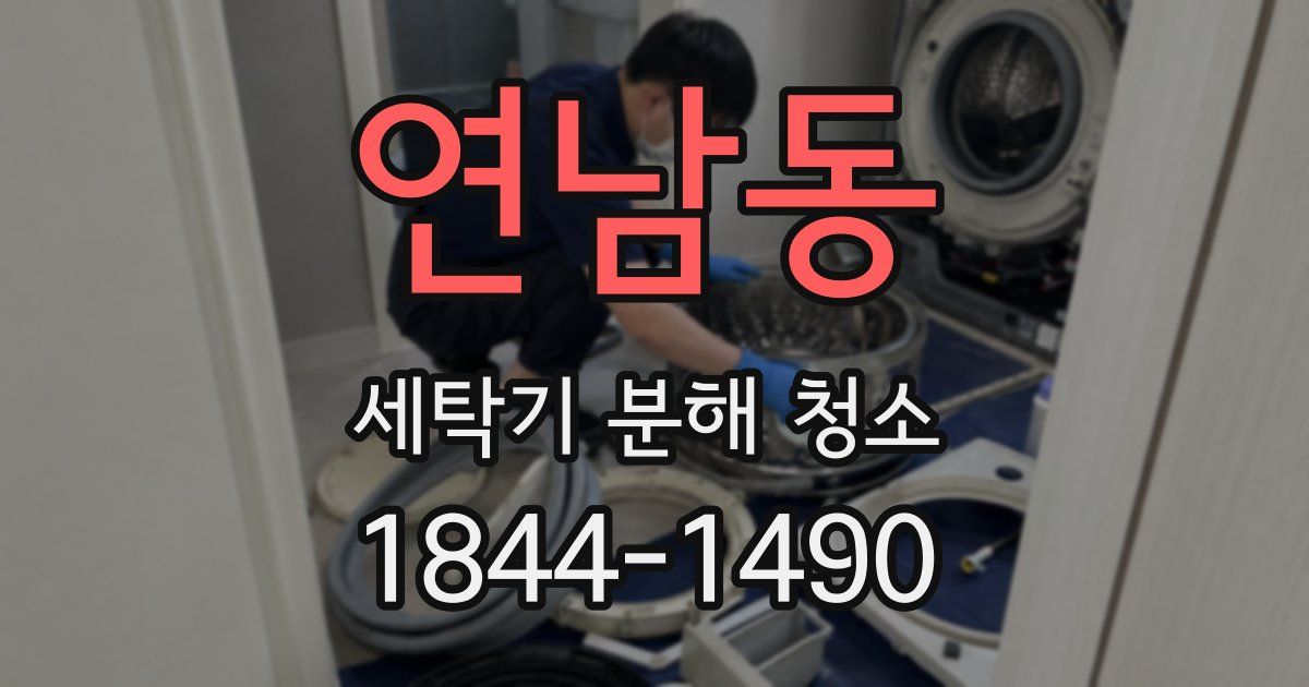 연남동 세탁기 분해 청소