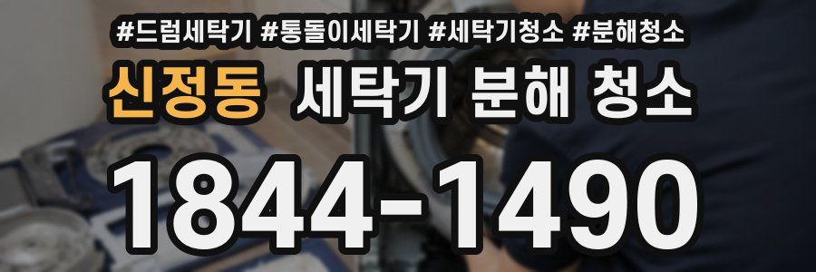 신정동 세탁기 분해 청소