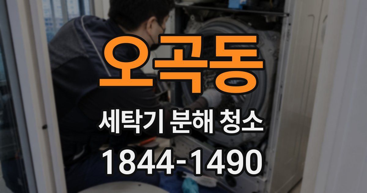오곡동 세탁기 분해 청소