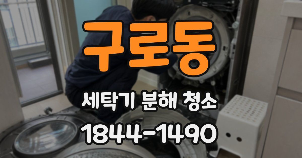 구로동 세탁기 분해 청소
