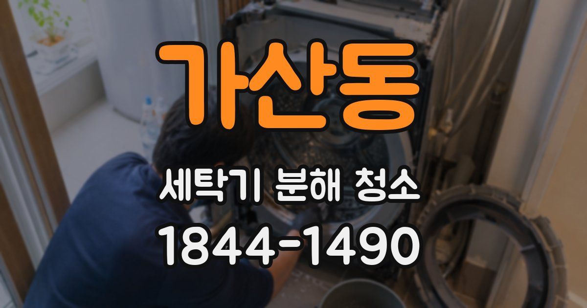 가산동 세탁기 분해 청소