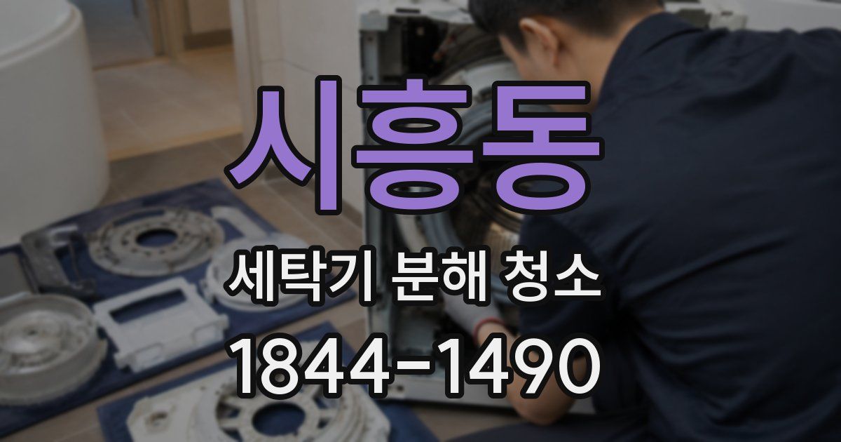 시흥동 세탁기 분해 청소