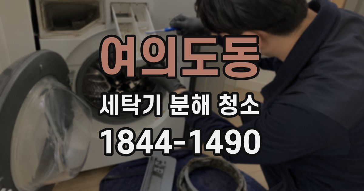 여의도동 세탁기 분해 청소