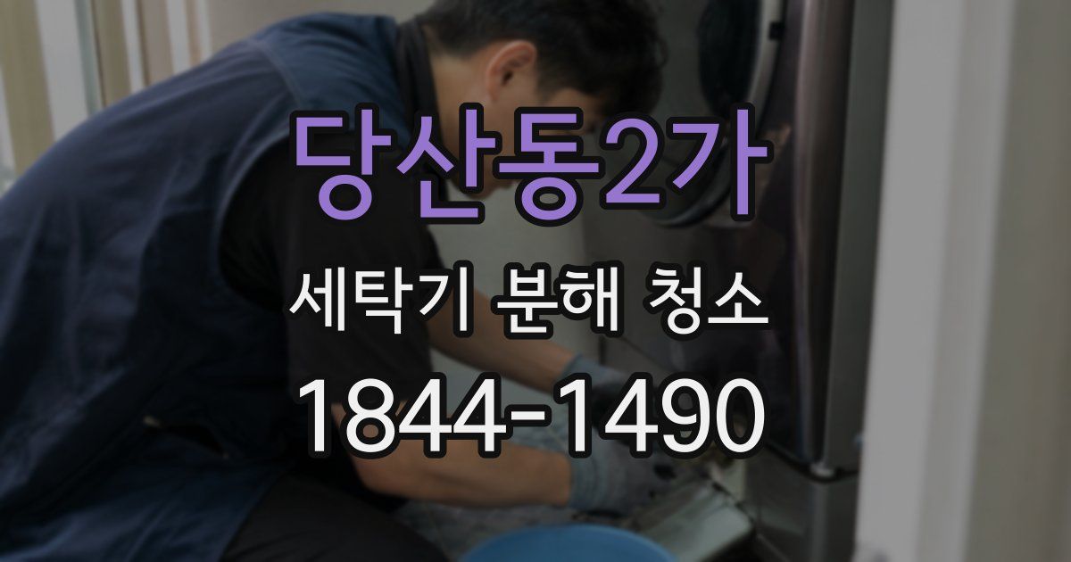 당산동2가 세탁기 분해 청소
