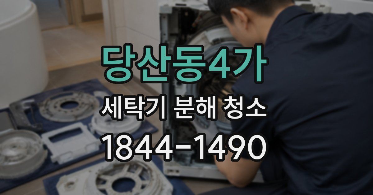 당산동4가 세탁기 분해 청소